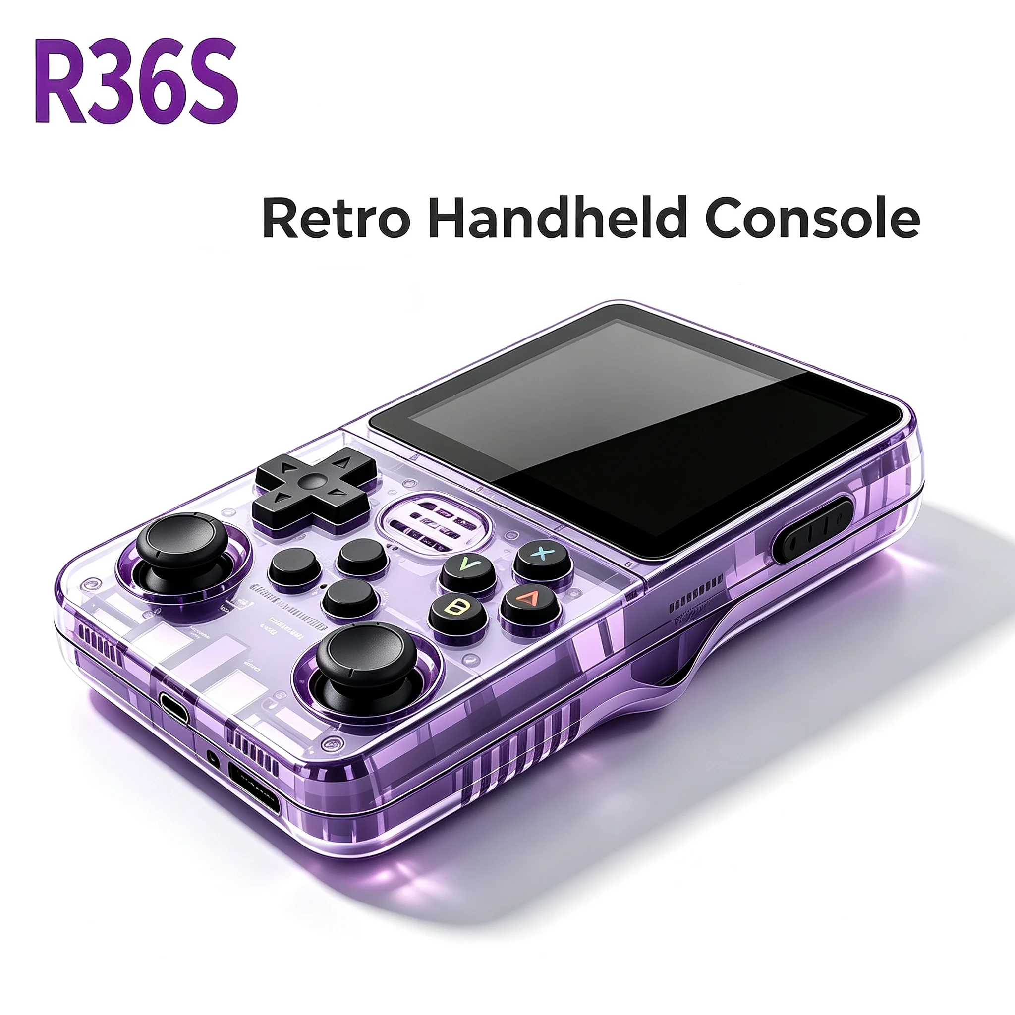 Retro Gaming R36S - R36S Retro Handheld-Videospielkonsole 3,5-Zoll-IPS-Bildschirm 15000 Spiele