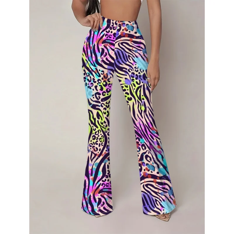 2026 Bohemian-style printed wide-leg pants for teenagers aged 7-16. Ideal for daily street casual wear, suitable for seasons.