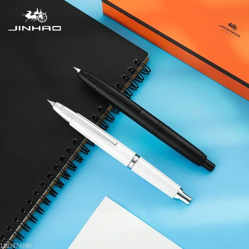 Nowy JINHAO 10 Classic Press Fountain Pen Design Przenośny EF/F 0.4/0.5mm Pióro z atramentem Mb Luksusowe biuro szkolne Pisanie Gładki prezent