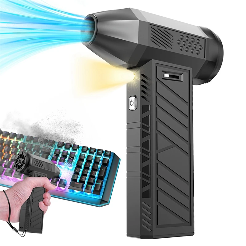 

New Mini Turbo Jet Fan USB Rechargeable Multifunction 130000RPM High Power Brushless Electric Car Air Blower