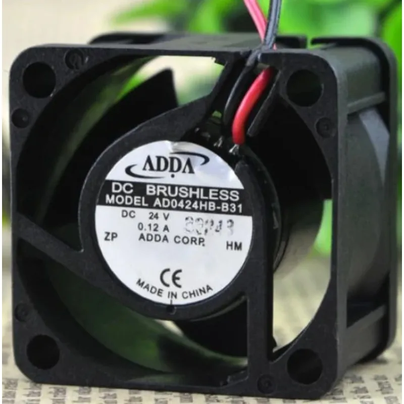 

New Cooler Fan for ADDA AD0424HB-B31 DC 24V 0.12A Dual Ball Frequency Converter Cooling Fan 4028 4CM 40*40*28mm