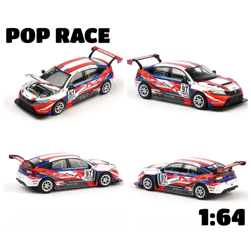 POP RACE 1:64 Honda Civic Type-R TCR (FL5) die cast alloy car model is a favorite gift and souvenir for boys.