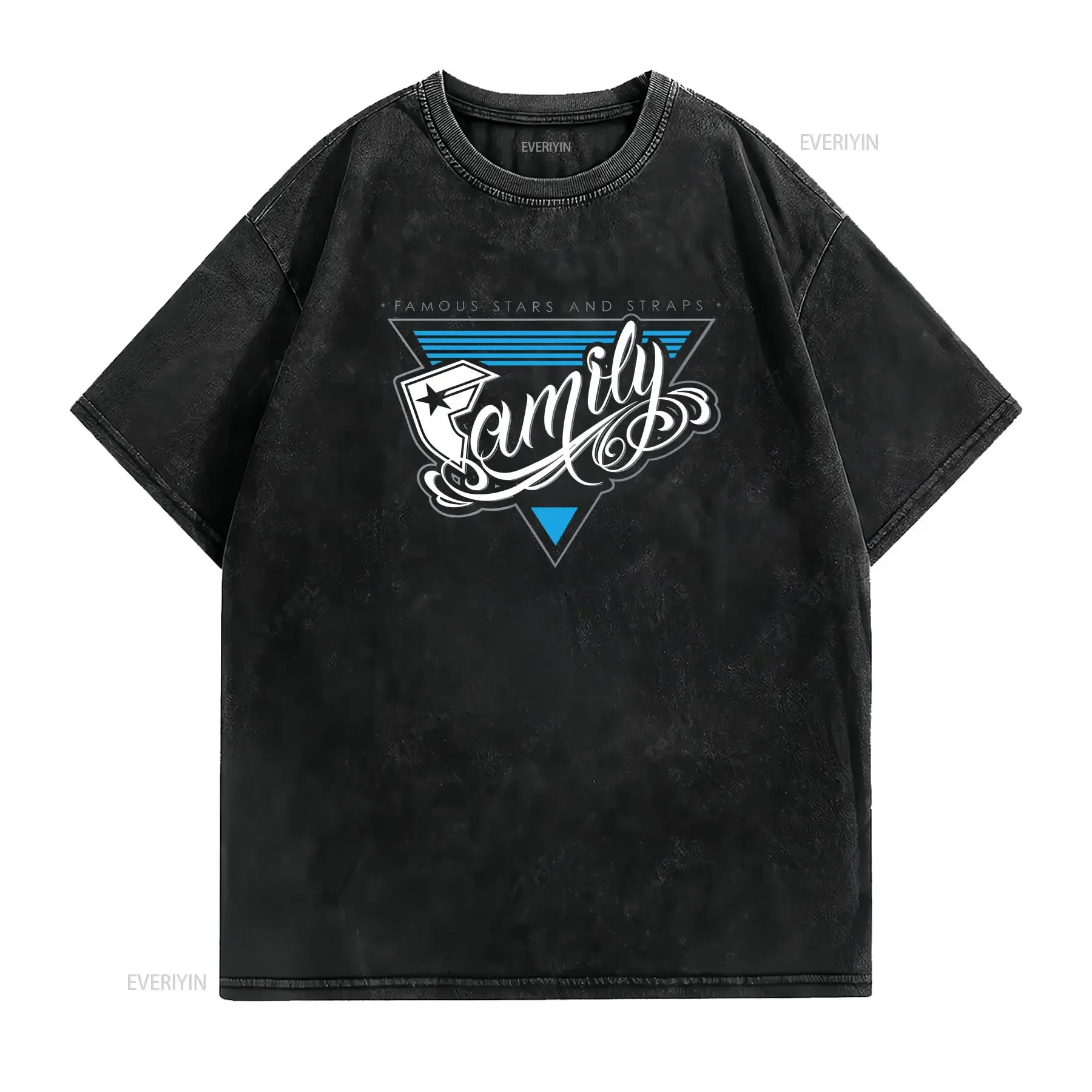 Vintage Famous Stars And Straps T Shirt Large Grunge Y2K Vtg Skater Dirtbike vintage Washed homme Versatile Stylish fashion