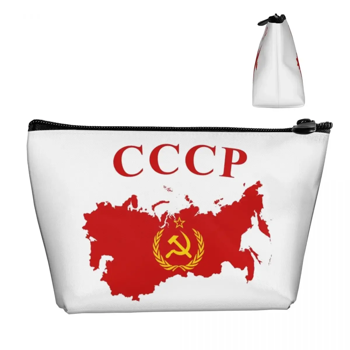 CCCP Star-Soviet-Union USSR  Travel Cosmetic Bag  Lipstick Bag Cosmetic Case Portable Organizer For Women Female Gift