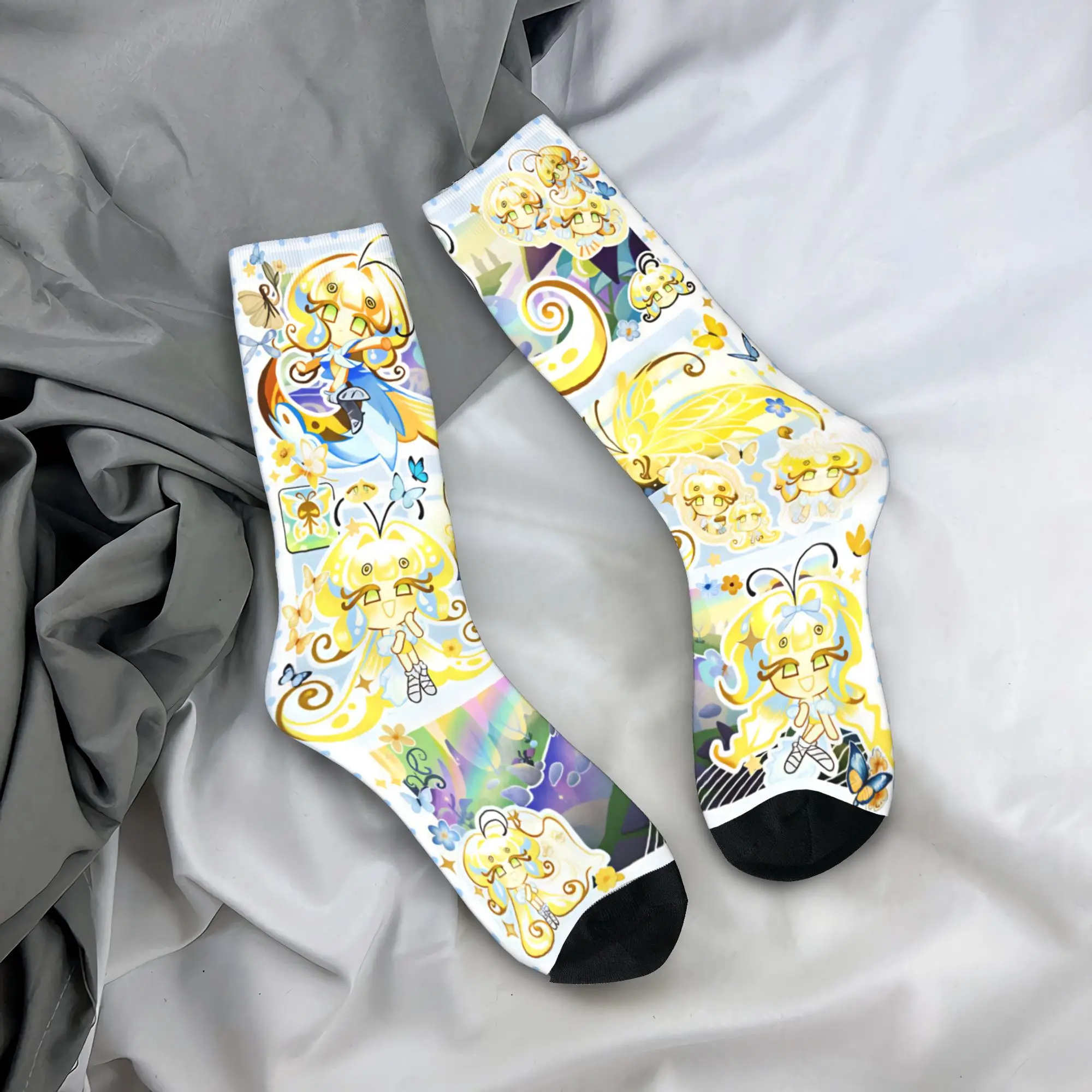 Shadow Milk Socks Cookie Run Kingdom Modern Stockings Autumn Anti Skid Unisex Men Socks Quality Design Running Sports Socks