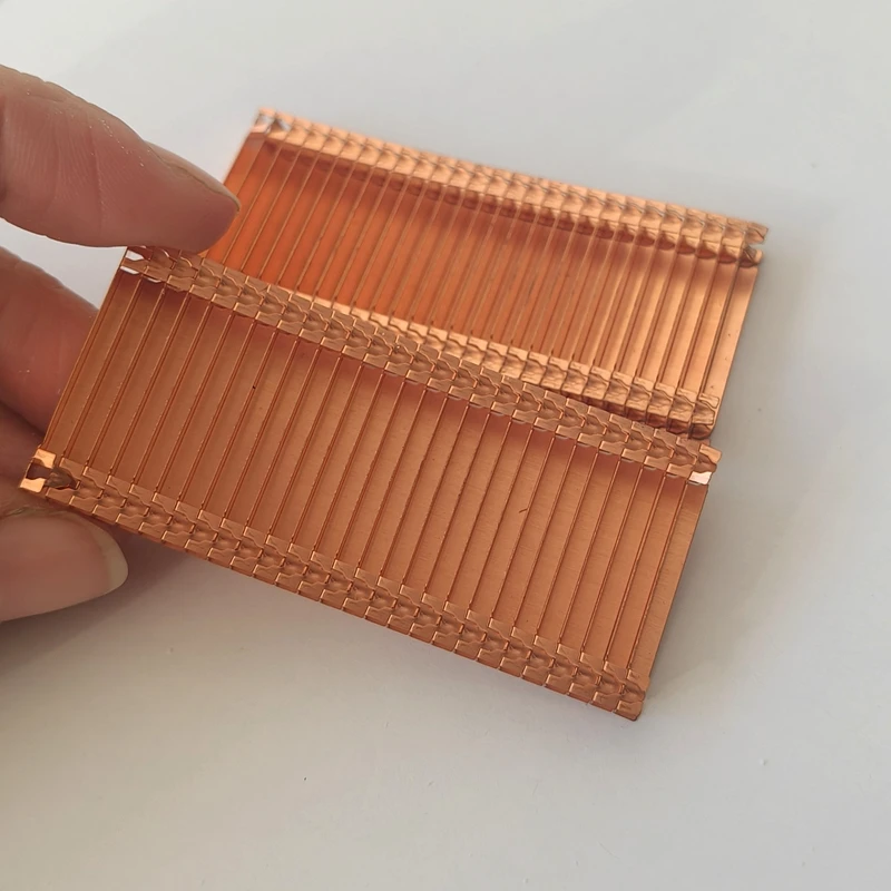 5.5x28x65mm Copper Fin Heat Sink Radiator Cooling Cooler for Heat Pipe Heatsink Computer