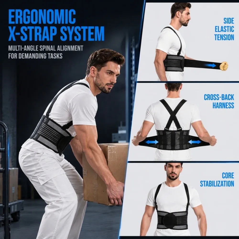 Adjustable Waist Stabilizers Belt Comfortable Waist Hold Breathable Material Multipurpose Waist Belt Practical Protection