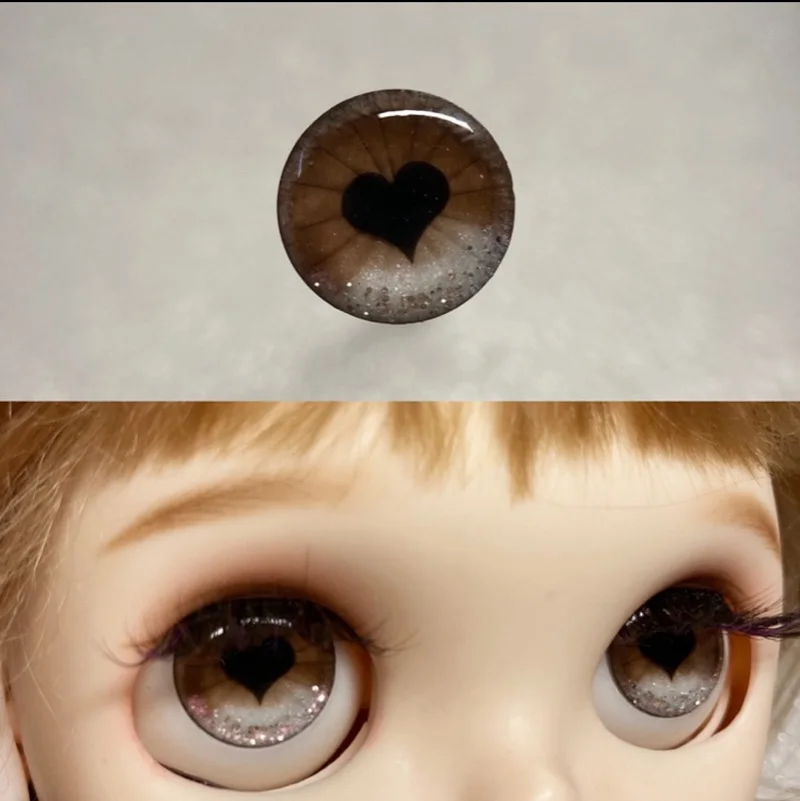 عيون للعب BJD Blyth دمية الاكسسوارات تألق قطرة الغراء الحفر لطيف العين قطعة عيون للدمى الحرف ل BJD دمى قطع