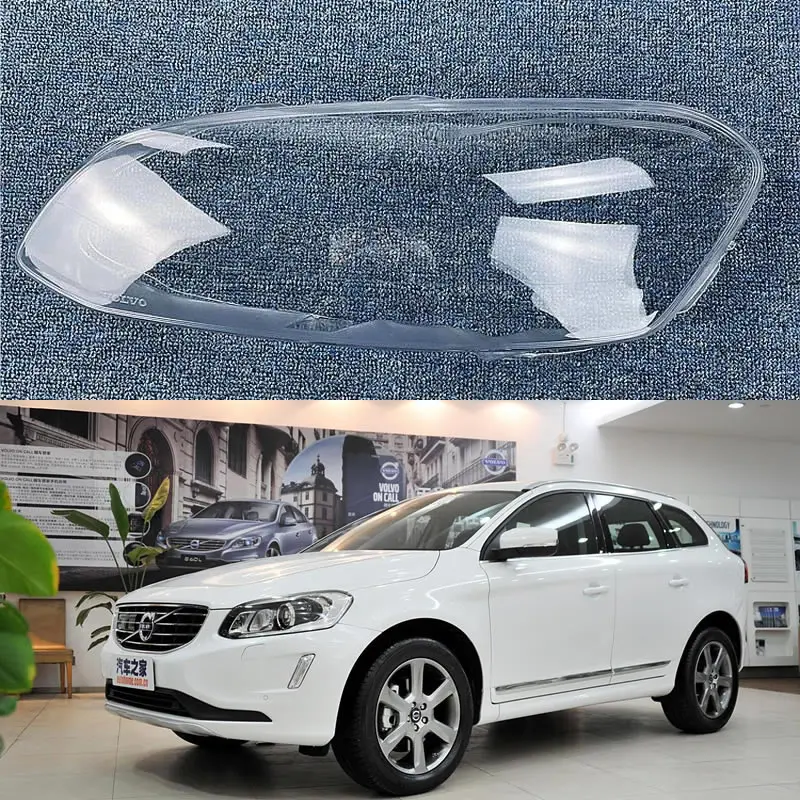 

For Volvo XC60 2014 2015 2016 2017 Headlamp Housing Transparent Mask Cover Headlight Shell Plexiglass Replace Original Lens