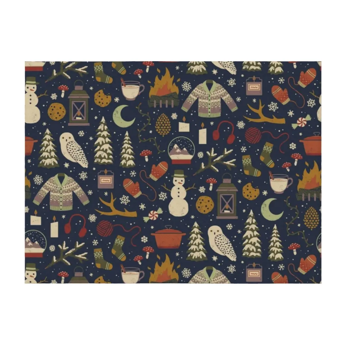 

Winter Nights Throw Blanket Travel Soft Beds Blankets For Baby Multi-Purpose Blankets