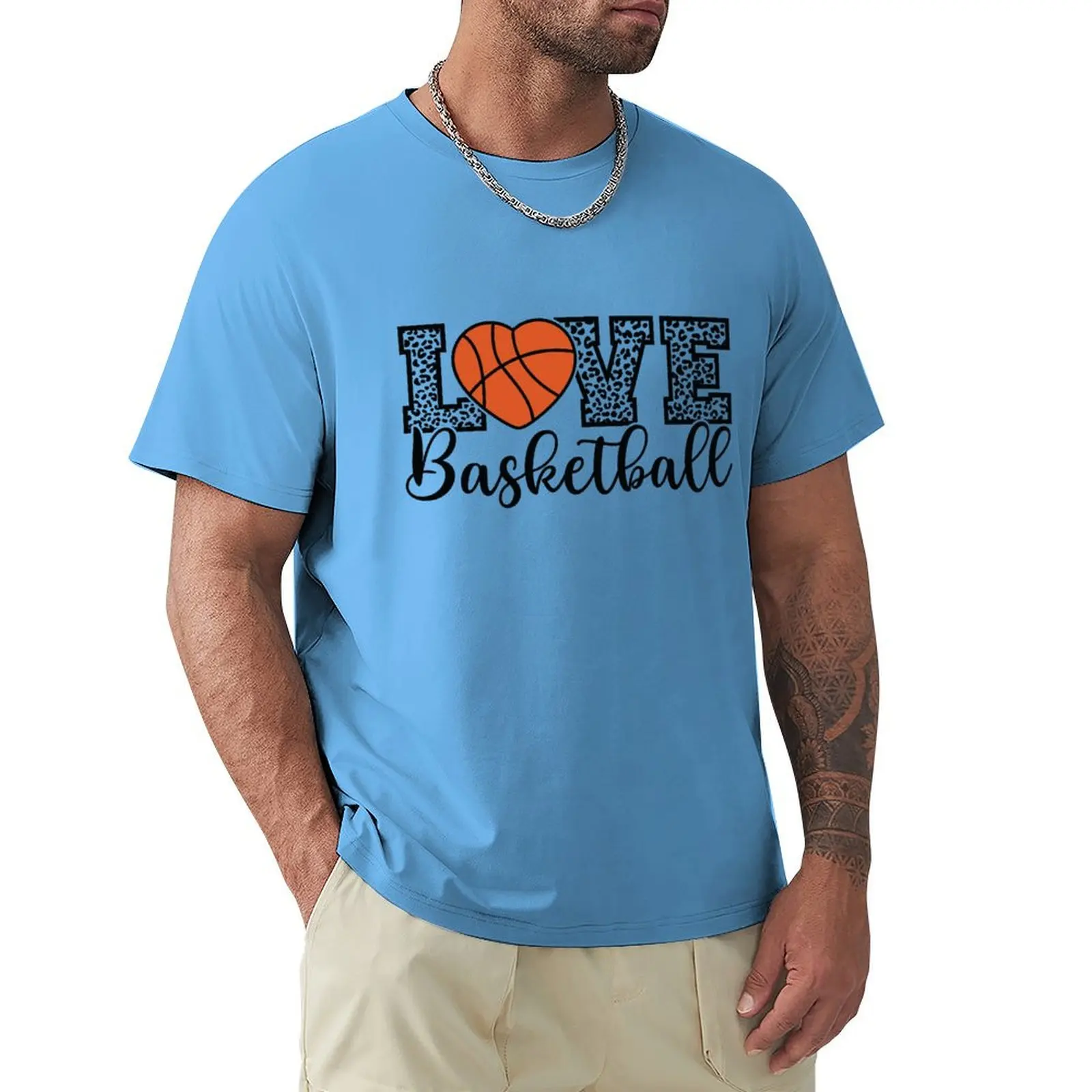 

Love BasketBall T-Shirt plus size tops plus sizes sublime Aesthetic clothing mens tall t shirts