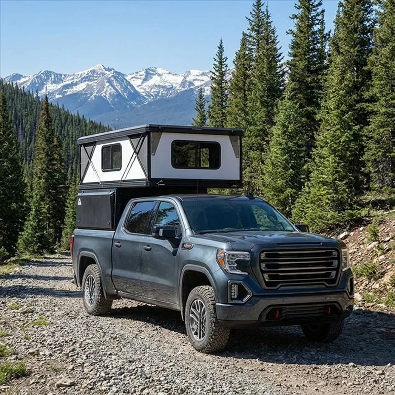 Auto Parts Pop Up Hard Shell Pickup Camping Canopy Truck Tent Aluminum Bakkie Tent For F150 Tp07b Offroad Modification