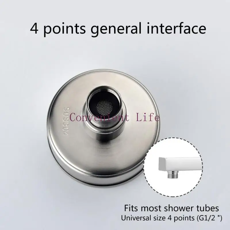 L1EE Hochdruck-Duschkopf, 360° verstellbar, Edelstahl-Duschkopf, abnehmbar