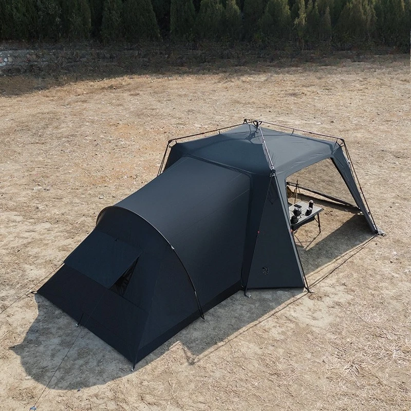 Quick-open dome tents require no construction, sunproof, windproof, enlarged canopy, waterproof and stable, automatic dome tent