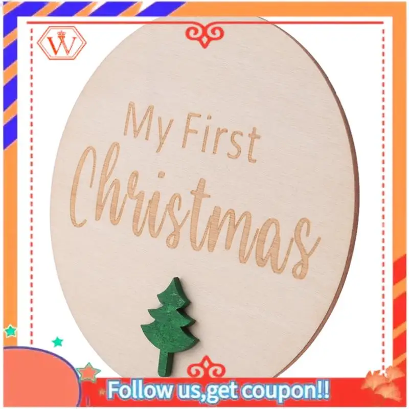 10 Pcs Baby Holiday Milestone Cards Decoration Set Rustic Wooden Baby Months Signs Ornaments Newborn Photography Prop Durable B