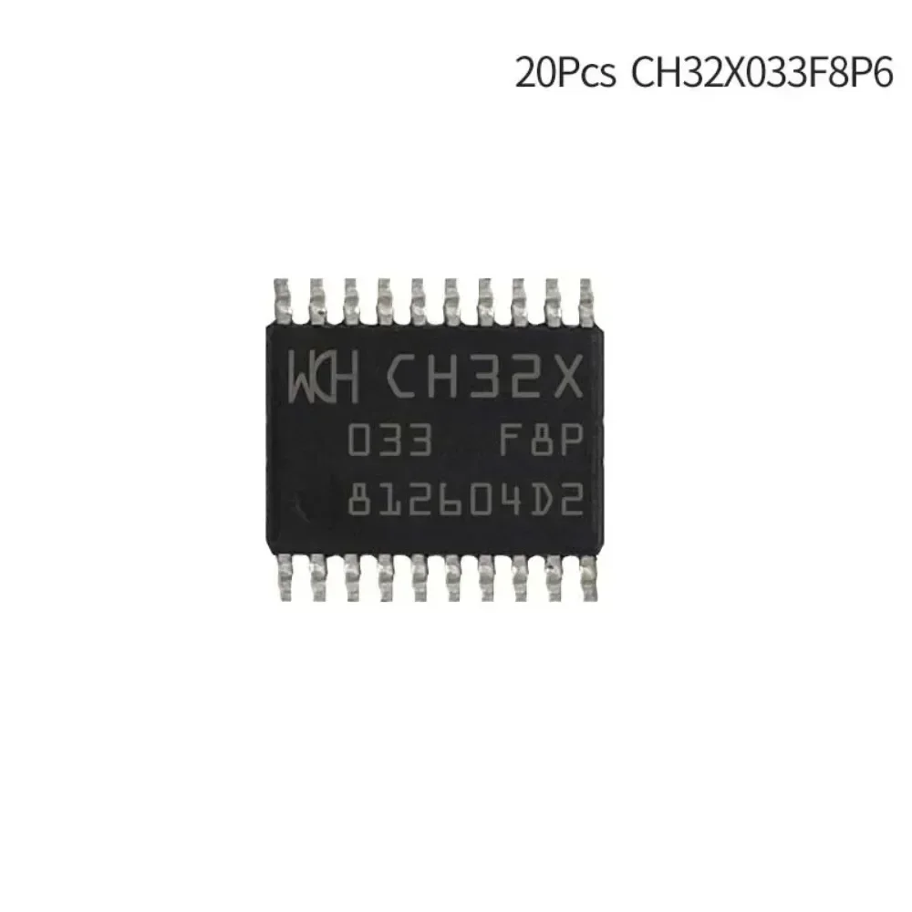 20Pcs/Lot CH32X035 RISC-V USB PD MCU CH32X033F8P6/CH32X035C8T6/CH32X035F8U6/CH32X035G8U6 100% original WCH