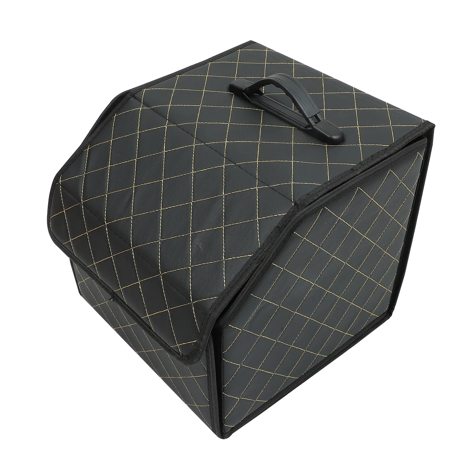 

Car Trunk Storage Box PU Organizer Durable Water-Resistant Foldable Multi-Functional Container Car Trunk Storage Box