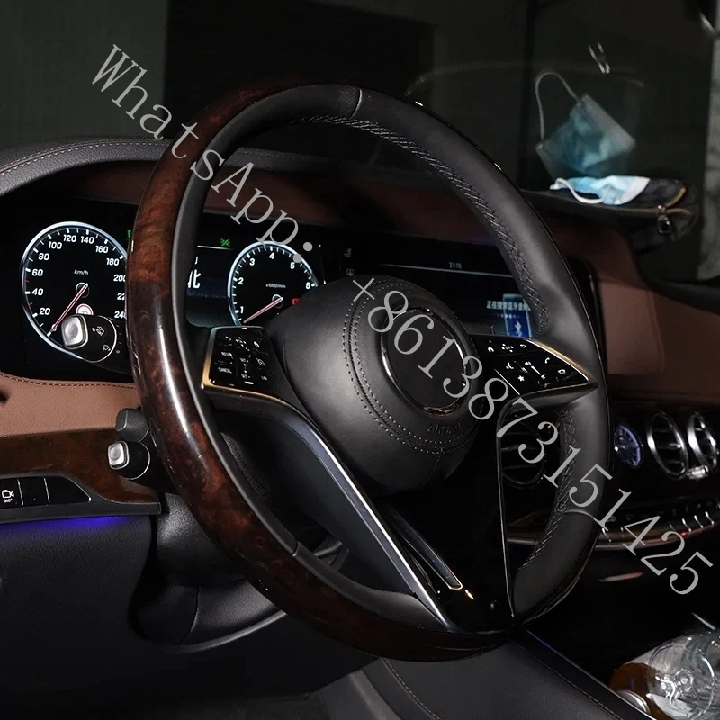 

Подходит для C217, W211, W212, W221, W222, S63, C63, GLA45, C43, SLC, W204, W205, CLA, GLA 45 класса, руль из карбона.