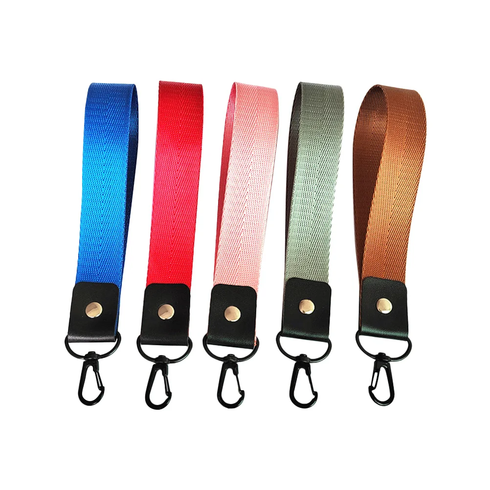 5 Pcs Wrist Band Phone Lanyard Rope Keychain Cellphone Wristlet Decoration Documents Hanging Short Strap