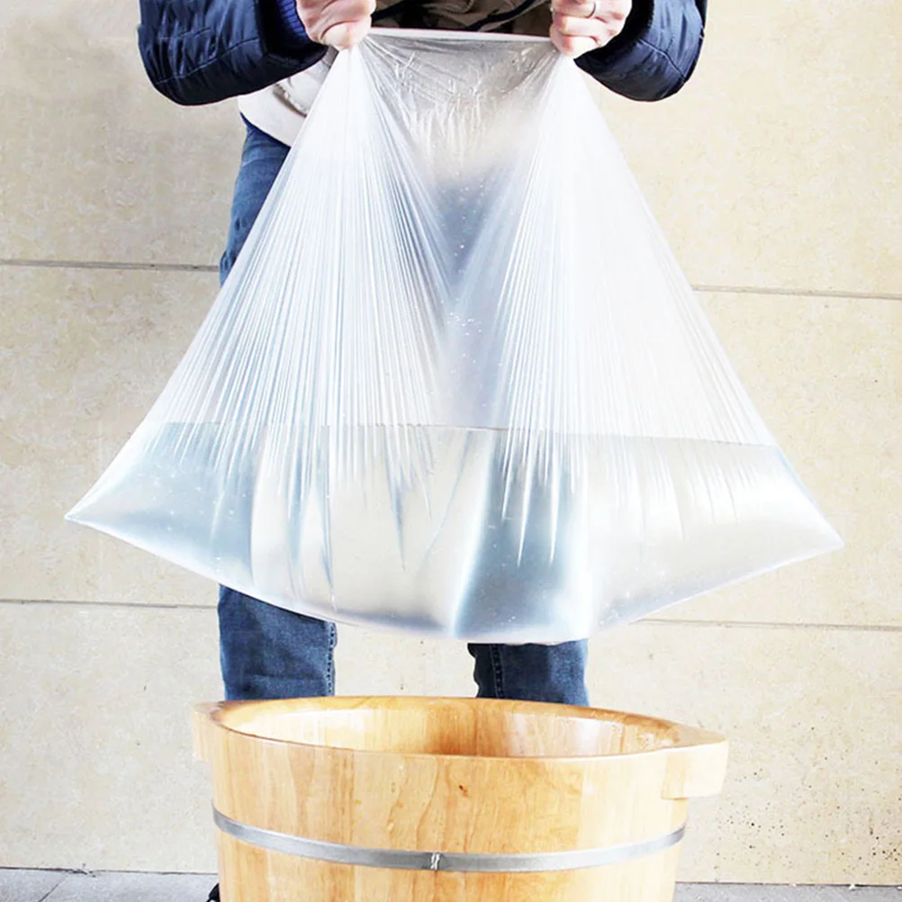 160 Uds. Bolsas desechables para lavabo de pies de PE, impermeables, resistentes a altas temperaturas, bolsas para baño de pies para salón de Spa, cuidado del hogar