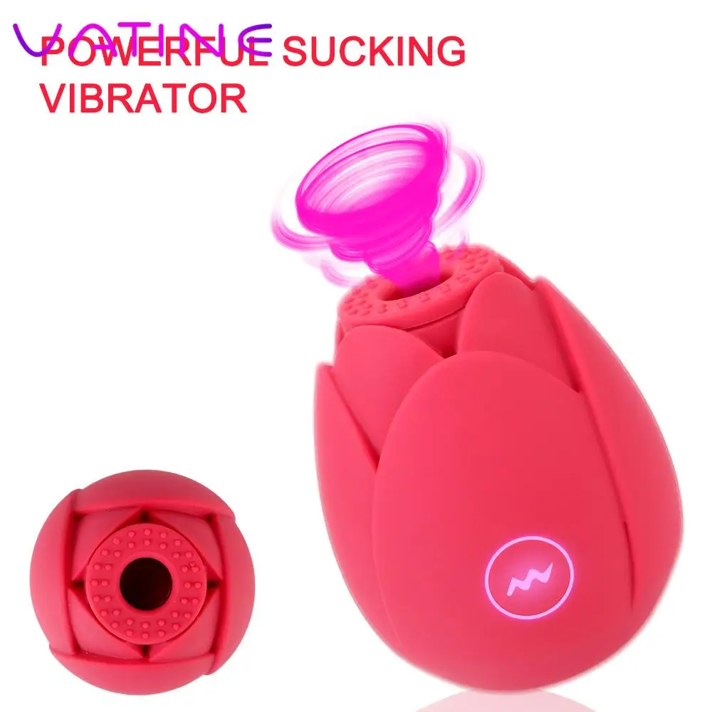 Nipple Massage Powerful Clitoral Stimulate Vaginal Sucking Vibrator Sex Toys For Women Lotus Flower