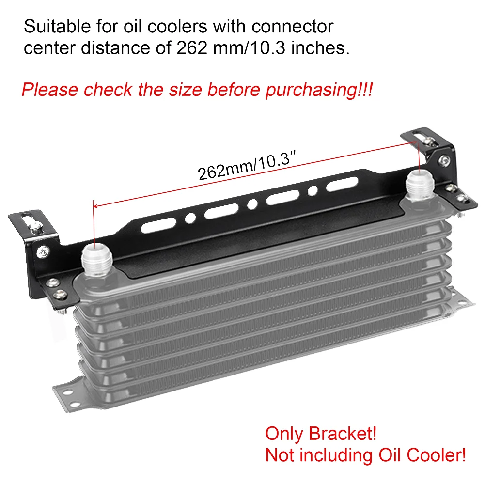 340mm Oil Cooler Mounting Bracket Assembly for Japanese Style Coolers Fabricated from Aluminum Alloy for Thermal Stability