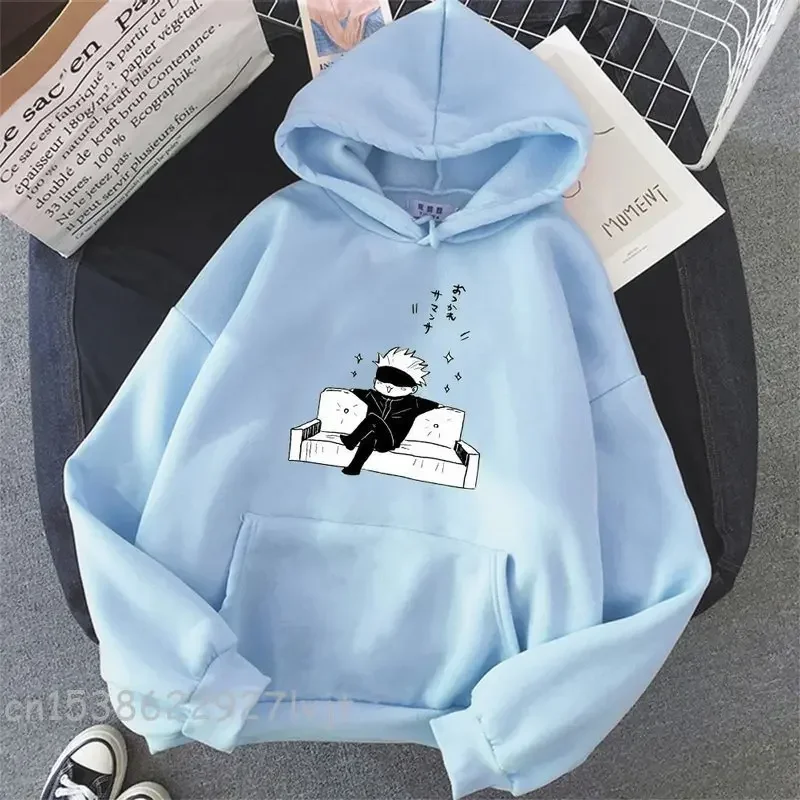 Jujutsu Kaisen anime hoodie women Gojo Satoru print 2021 spring aesthetic sweatshirt Harajuku streetwear tops dropshipping