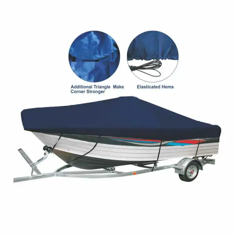 forHOMFUL Center Console Boat Cover Fishing Marine Boat Cover Waterproof 600D Pigment Polyester