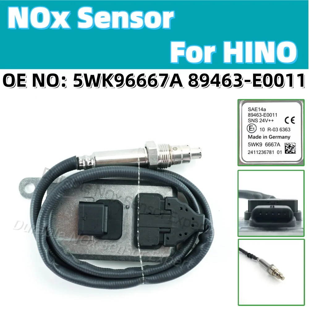 

5WK96667A Nox Sensor 5WK9 6667A 89463-E0011 Nitrogen Oxygen Sensor 24V For Hino