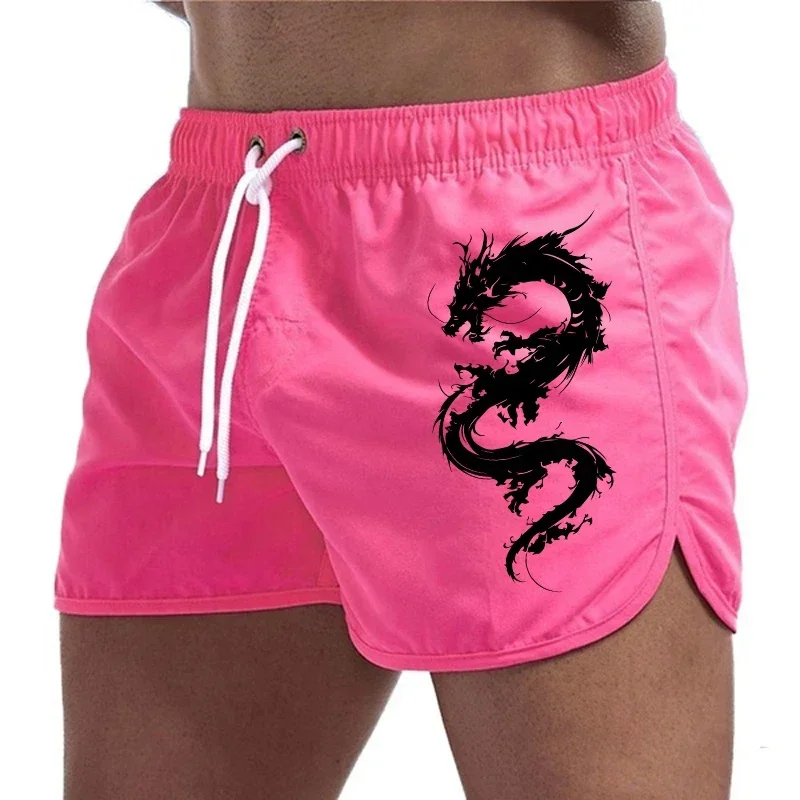 Men's Beach Shorts 2025 Summer Shorts Swimming Fitness Shorts Quick Drying Swimming Men's Surfing Breathable Comfortable Running