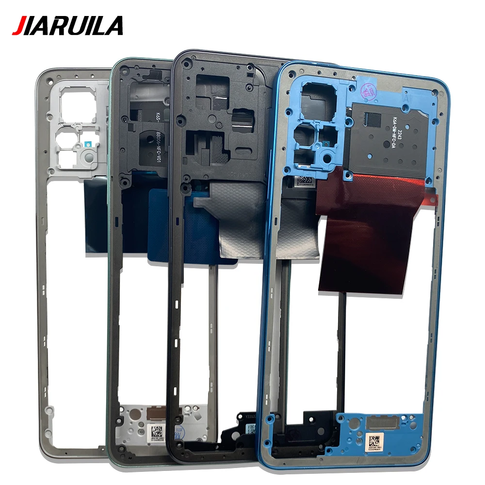 NEW Middle Frame For Xiaomi Redmi Note 12S 12 4G 5G With Volume Side Button Front Housing Middle Bezel Chassis Shell Parts