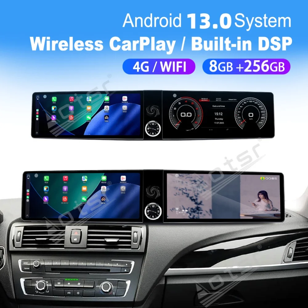 

12.3" Dual Qualcomm Android Car Multimedia Automotive For BMW 1 2 Series F20 F21 Touring 2012~2017 GPS Navi Car Radio Head Unit