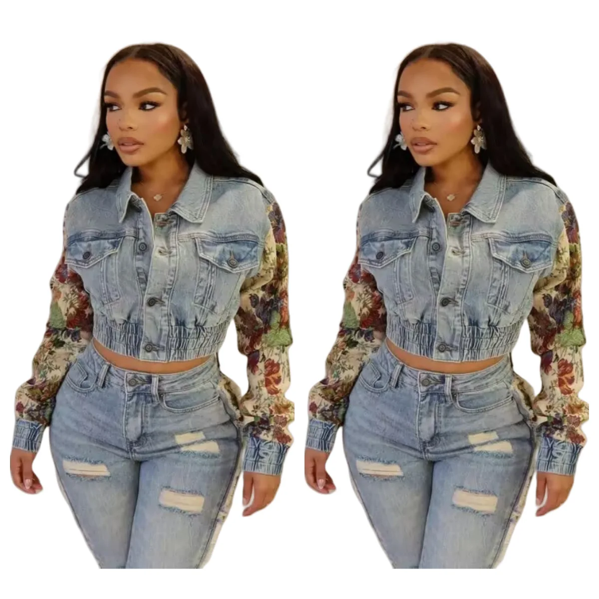 Fashion Streetwear Women Graffiti Printing Button Long Sleeve Coats Casual  Baseball Jacket 2023 New Clothes