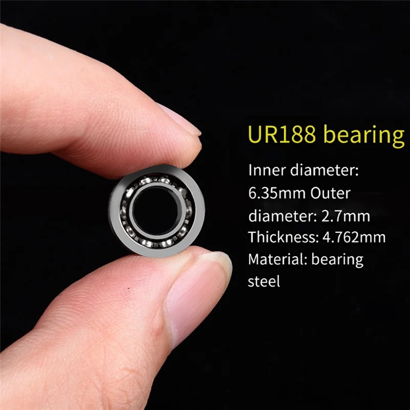 8 Pcs Steel R188 KK Bearing Speed Responsive High Carbon Chromium Steel Bearings R188 U Groove for Yoyos Models