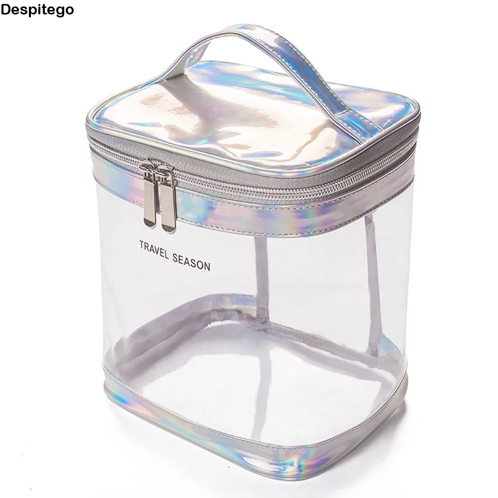 Pouch Travel Organizer Large Capacity Cosmetic Case Transparent Makeup Bag Toiletry Bag PVC Cosmetic Bag Waterproof Storage Bag