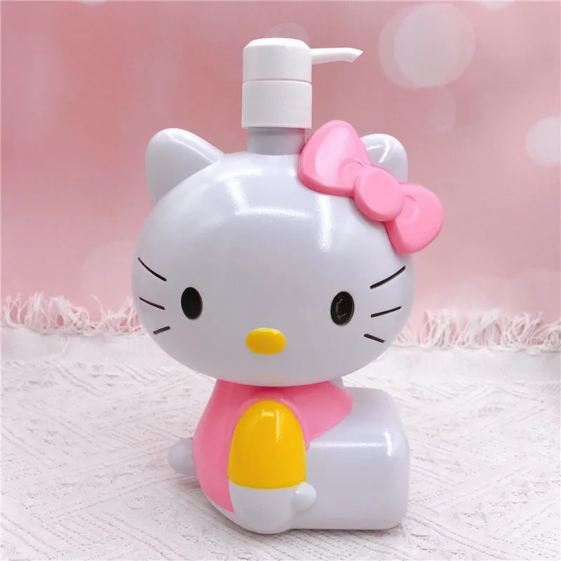 1000ML Kawaii Sanrio Lotion Bottle Anime Hello Kitty Large Capacity Shampoo Storage Cartoon My Melody Hand Sanitizer Container