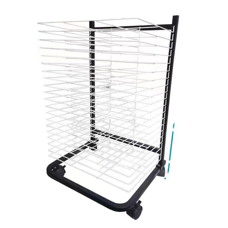 A38K paper, oil painting drying easel, silk screen, oil painting drying easel, cardboard storage rack, multi-layer art studio