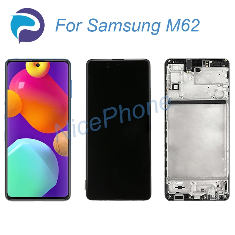 For Samsung M62 LCD Screen + Touch Digitizer Display 2340*1080 SM-M625F, SM-M625FDS M62 LCD Screen Display