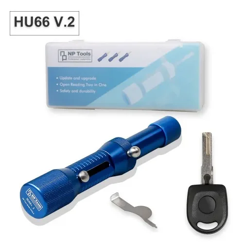 متوفر 2 في 1 HU66 V.2 أداة قفال احترافية لأداة فتح سريعة لالتقاط قفل فك التشفير HU66