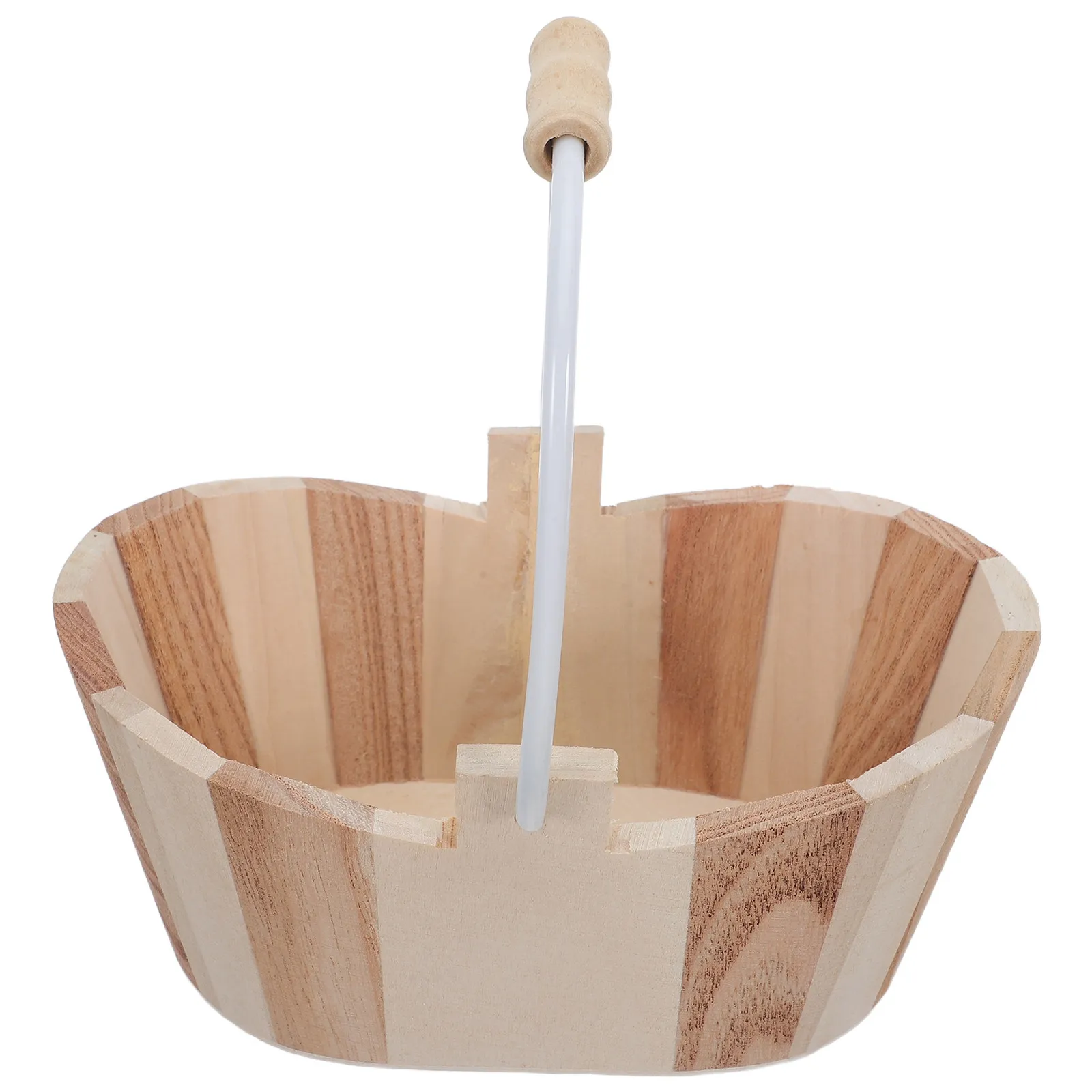 

Portable Wooden Sauna Bucket for Steam Room Spa Bathroom Storage Natural Wood Sauna Water Pail Shower Organizer Dorm Travel
