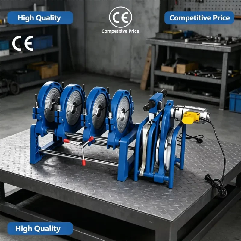 

Portable Manual Butt Fusion Welding Machine, Low Power Plastic Pipe Jointing Machine with Wheel Design 63-160mm