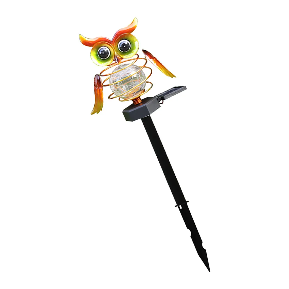 

1Pcs Solar Owl Lawn Lamp Durable Material Outdoor Garden Path Patio Decorative Light Solar Light Lawn Inserting Lights