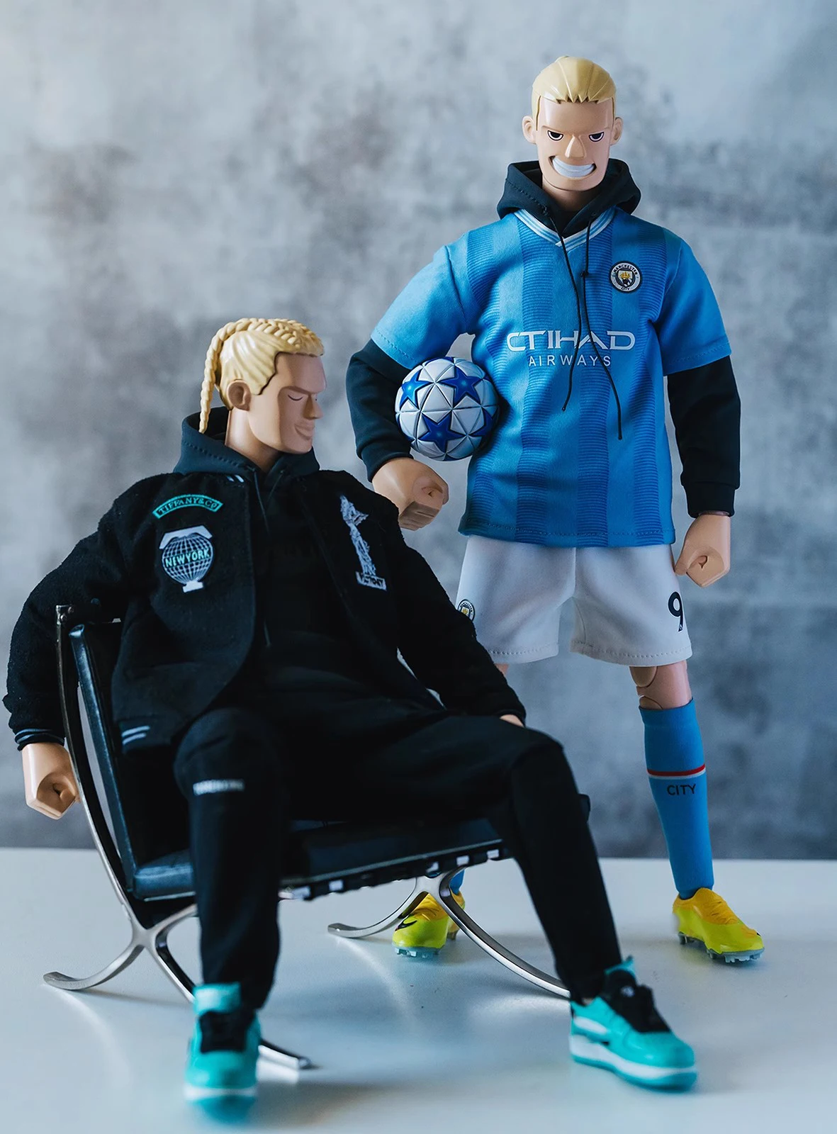 TOORENXING 1/6 Trend Male Soldier Manchester City Haaland Ball Star Full Set 12