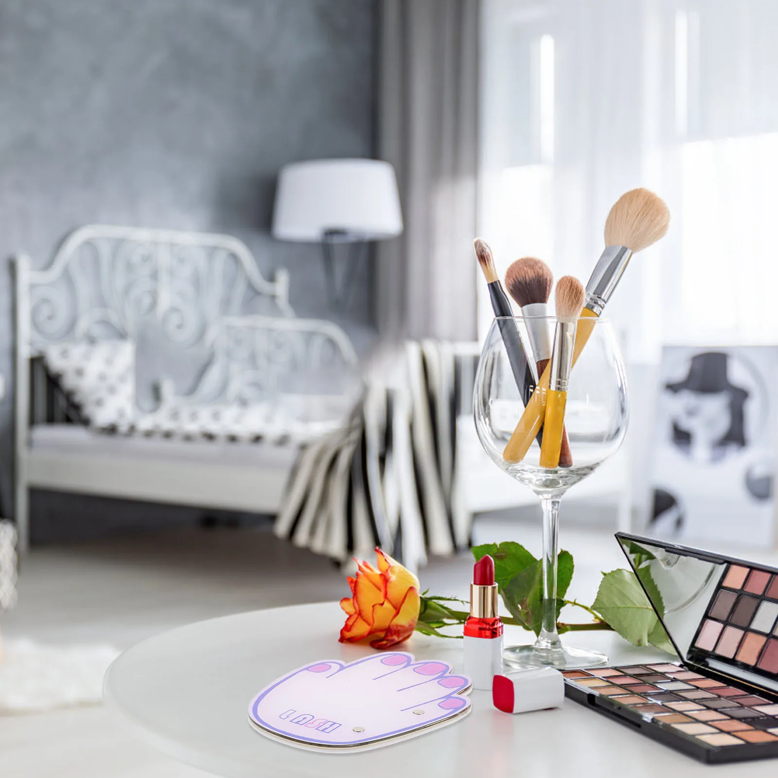 منصة تمديد الرموش المغناطيسية الاكريليك لاش حامل مشرق اللون المحمولة لاش عرض البليت رمش حامل أداة الجمال #2