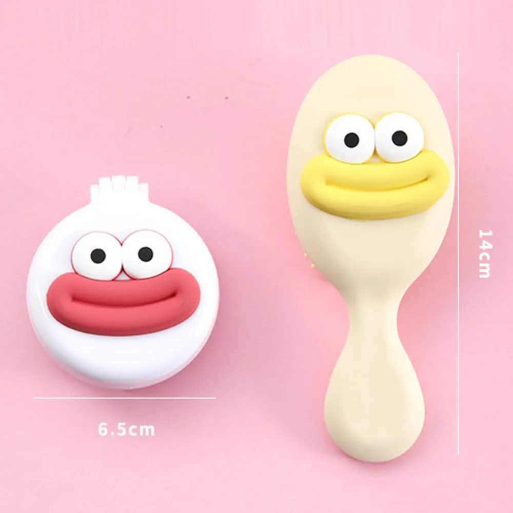 Sausage Mouth Cartoon Air Comb Anti Static with Mirror Air Cushion Comb Scalp Massage Cartoon Massage Hair Brush Makeup Tool