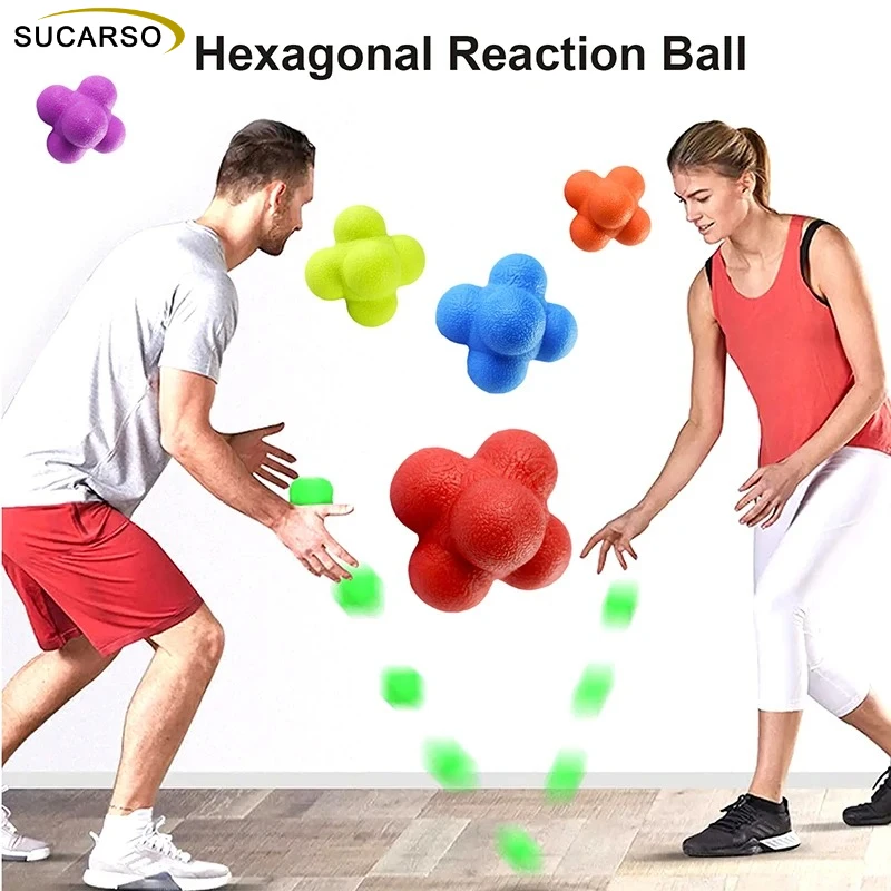 Ballon de réaction pour l'entraînement à l'agilité, idéal pour le basketball, le football, la coordination et les réflexes des enfants et des adultes, parfait pour l'entraînement sportif et la remise en forme.