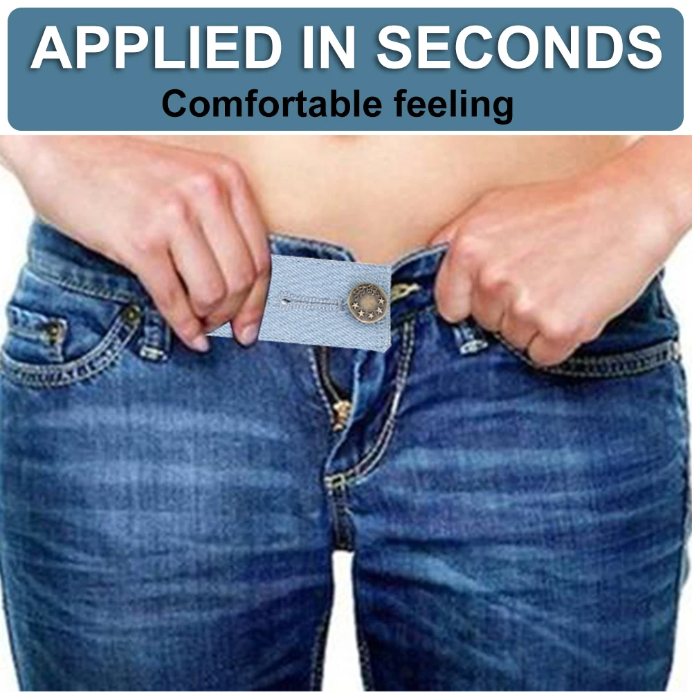 4PCS Adjustable Sew Button Denim Sewing Accessories Jeans Waist Extension Snap Clothes Fastener Pants Extenders Buttons