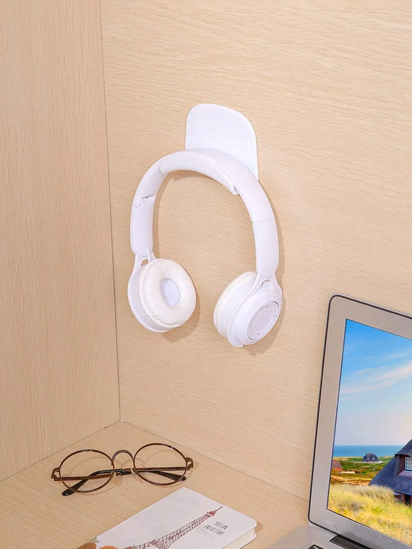 

Headphone Hanger Stand for Gaming Headset - Space-saving Desktop/Wall Mount Holder with Strong Support