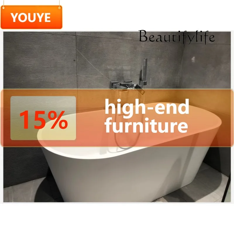 

C40 Бытовой умывальник для ванной комнаты, высококачественная пятизвездочная матовая ванна для отеля из искусственного камня