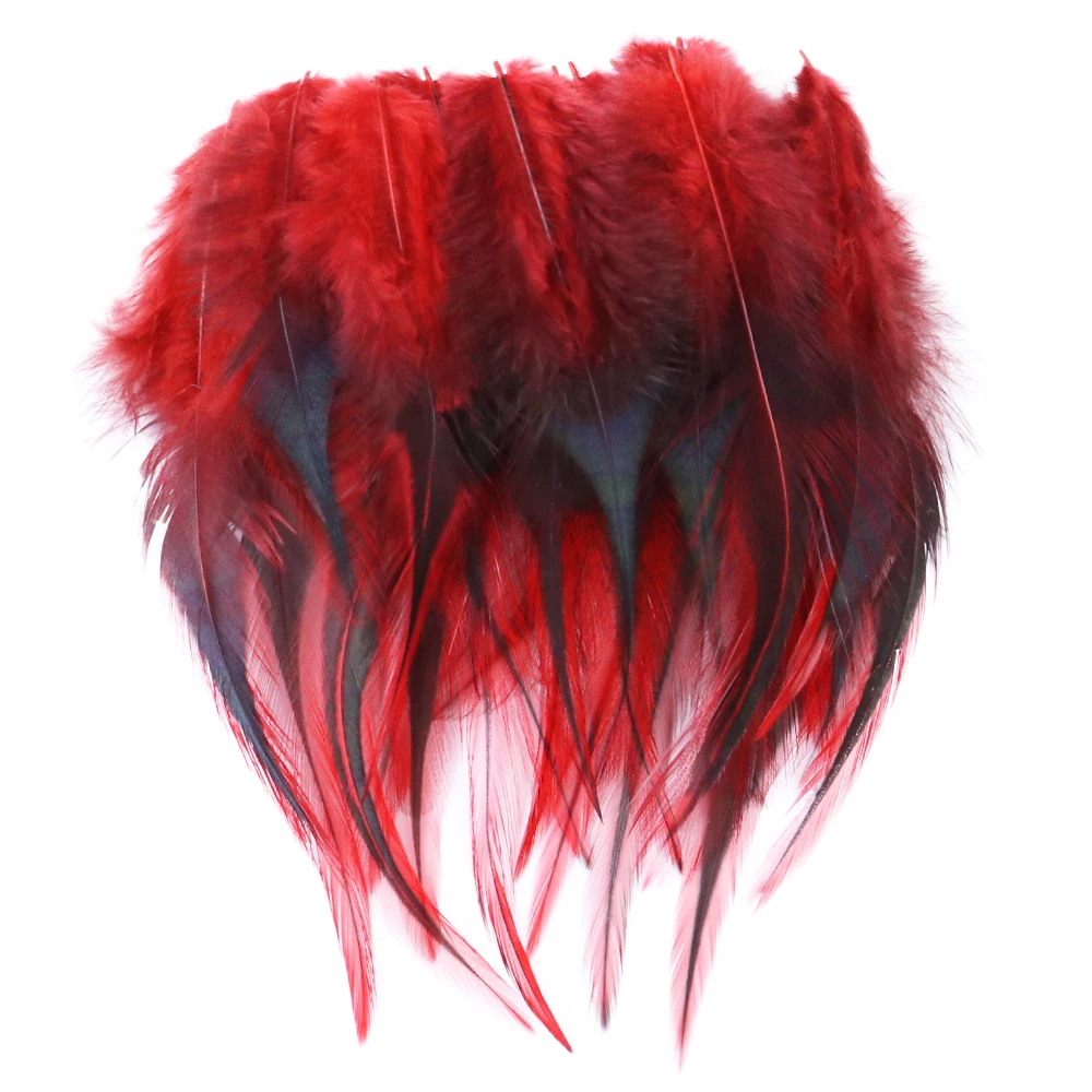 4-6inch Natural Rooster Feathers for Crafts Jewelry Handicraft Accessories Decorative 50/100pcs Cock Pheasant Plumes Fly Tying